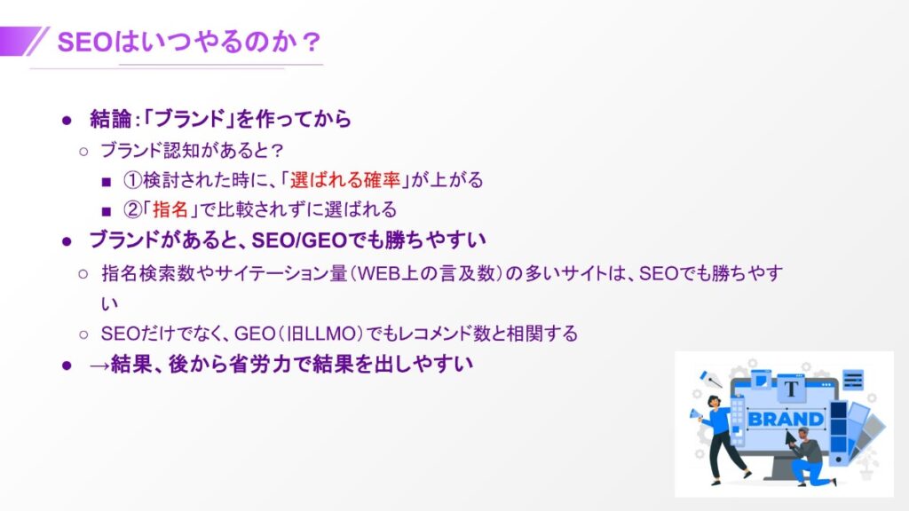 SEOはいつやるのか？